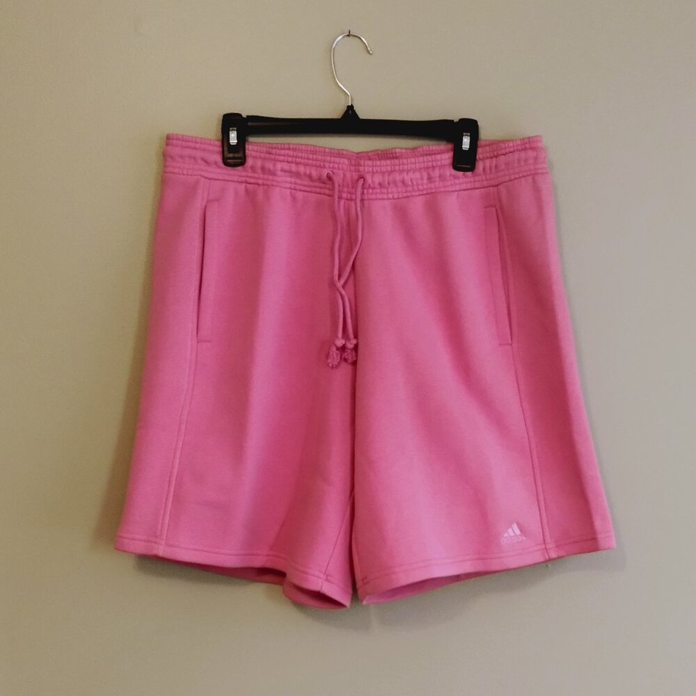 Women's Adidas All SZN Short, Jersey Shorts, Sweat Shorts Pink, Large - NWTs